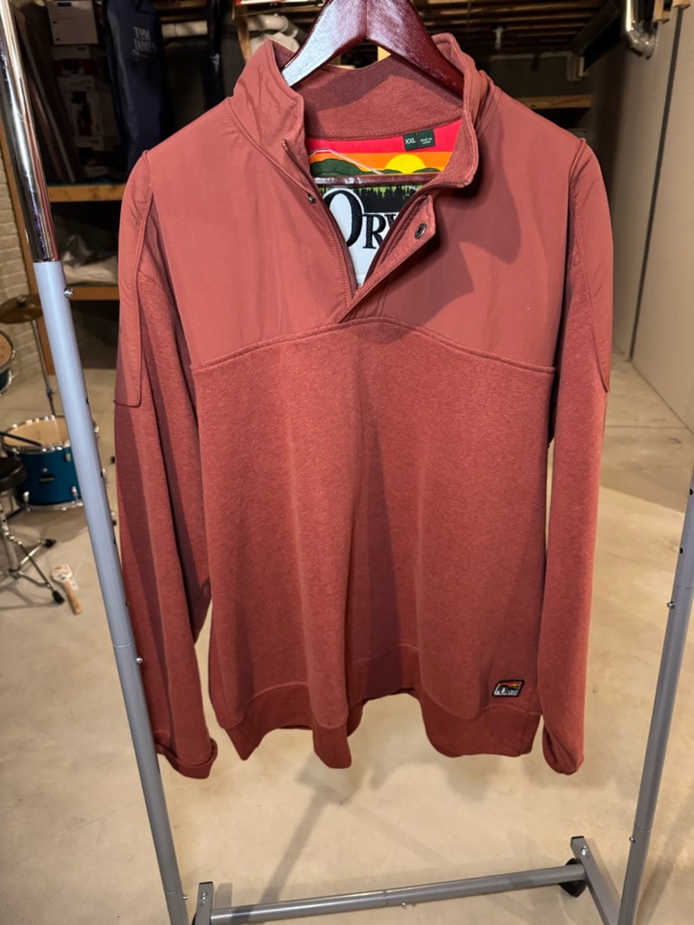 Orvis Men's Rust Red Lightweight Shirt Jacket